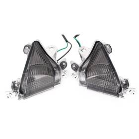 Dreamhighh 550754585600 Front Turn Signal Smoke Lens Cover Fit Kawasaki Ninja Zx10r 04-05 Pair Motorcyle