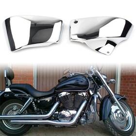 Dreamhighhus 550729144443 Battery Side Cover Chrome For Honda Vt1100 Shadow Ace Aero Sabre 1100 1999-2008