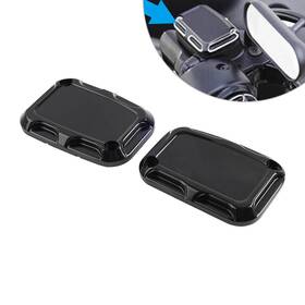 Dreamhighhusa 310002676555 Front Brake Master Cylinder Covers Pair For Harley Street Glide Road King V-rod