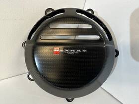 31890303 Ducati 2007-09 1098 Nexray Carbon Heat Vented Clutch Cover Satin