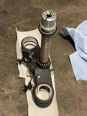 342p1041aa Ducati Stearing Head Base/ Triple Yoke For V4 Panigale/streetfighter