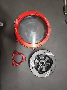 Ccv401dd Ducati V4 Ducabike Clear Cluth Cover And Pressure Plate