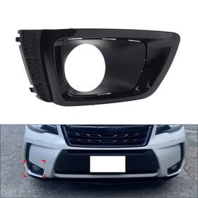 Earthoee 323456457779 1x Front Bumper Fog Light Bezel Black For Subaru Forester 2014-2018 Right