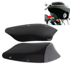 Earthoee 550753322039 Batwing Fairing Wind Deflectors For Harley Dyna Heritage Softail Road King Tan