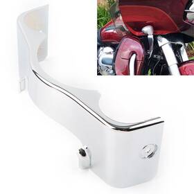 Earthoee 550755981890 For Harley Road Glide 2015-2024 Outer Fairing Trim Skirt Abs Chrome
