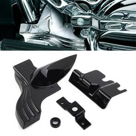 Efmotorshop 550753569618 Black Lower Front Frame Cover Fit For Harley Touring 1991-2020 Tri Glide 09-13