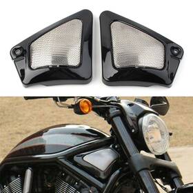 Efmotorshop 611000356129 Pair Black Frame Neck Side Cover Guard For Harley V-rod Vrscd Vrscdx Vrsca Vrscb