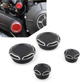 Wel-67yf018-1 Efmotorshop Black Frame Bar Screw Hole Prevent Dust Cap Cover Fit Ducati Scrambler 800 400