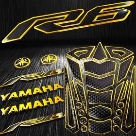 2t01h016gd-r6 Emotorcycleusa 2t01h016gd-r6/r6s/600 24pc Chrome Gold Gas/fuel Tank Pad 3d 8 Inch Logo&letter 2-tone Yzf-r6 Emblem Sticker 2t01h016gd-r6 Emotorcycleusa 2t01h016gd-r6/r6s/600 24pc Chrome Gold Gas/fuel Tank Pad 3d 8 Inch Logo&letter 2-tone Yzf-r6 Emblem Sticker