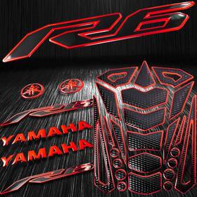 2t01h016rd-r6 Emotorcycleusa 2t01h016rd-r6/r6s/600 24pc Chrome Red Gas/fuel Tank Pad 3d 8 Inch Logo&letter 2-tone Yzf-r6 Emblem Sticker 2t01h016rd-r6 Emotorcycleusa 2t01h016rd-r6/r6s/600 24pc Chrome Red Gas/fuel Tank Pad 3d 8 Inch Logo&letter 2-tone Yzf-r6 Emblem Sticker