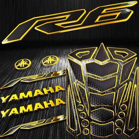 2t02h016gd-r6 Emotorcycleusa 2t02h016gd-r6/r6s/600 24pc Chrome Gold Gas/fuel Tank Pad 3d 6 Inch Logo&letter 2-tone Yzf-r6 Emblem Sticker 2t02h016gd-r6 Emotorcycleusa 2t02h016gd-r6/r6s/600 24pc Chrome Gold Gas/fuel Tank Pad 3d 6 Inch Logo&letter 2-tone Yzf-r6 Emblem Sticker