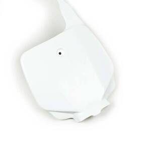 11-73110 Factory Effex White Front Number Plate For Kawasaki Kx85 100 2001-2013