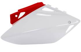 11-75324 Factory Effex White Red Side Number Plates For Honda Crf450r 2005-2006