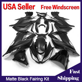 Sf-k0613-mbk Fairing Kit For Kawasaki Ninja Zx6r 2013-2018 Zx636 Abs Matte Black Bodywork 636