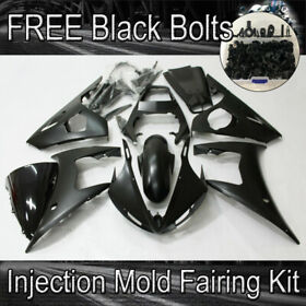 Fairing Kit With Bolt For Yamaha Yzf R6 2003-04 R6s 06-09 Matte Black Abs Plastic