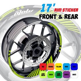 Cl3fawsgp02xx17cc22014ka Fastbolts Blue Wheel Stickers Rim Gp02 For Kawasaki Z1000 2003-2016 11 12 13 14 15 16