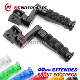 Clfafpfg50aa40mmbkmccpxxus057 Fastmotosport Cnc 40mm Lowered Front Foot Pegs For Ninja 400 Ex400