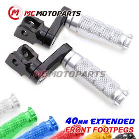 Clfafpfg7540mmbkmccpxxus083 Fastmotosport Cnc 40mm Lowered Front Foot Pegs For Speed Triple 955i T509 900 /efi