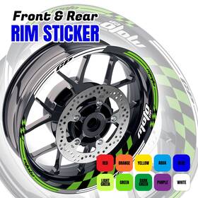 Clfawsgp01xx17sn22018ka Fastmotosport Black Wheel Stickers Rim Gp01 For Kawasaki Z800 2013-2018 13 14 15 16 17 18