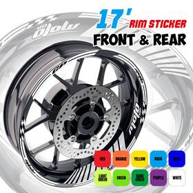 Clfawsgp02xx17sn22007ho Fastmotosport Green Wheel Stickers Rim Gp02 For Honda Cb650f 2014-2020 14 15 16 17 18 19 20
