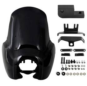 Fatecim 550724147531 Headlight Fairing Cover With 15ftft Windshield Dark Smoke Harley Dyna Fxdxt T-sport