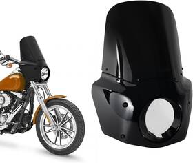 6021-sh-15 Fatecim Front Fairing With 15ftft Windshield Windscreen For Harley Dyna Street Bob Low Rider