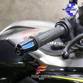 Aarbe555bkbucl722044 Fireriderworld Faiz Cnc Blue Bar Ends Pair For Ducati Hypermotard 1100 S Evo Sp 07 08 09 10