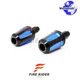 Aarbe555bkbur6cl722014 Fireriderworld Faiz Cnc Blue Bar Ends Pair For Triumph Street Triple 675 R 13 14 15 16 17 18