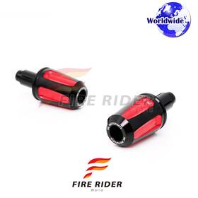 Aarbe555bkrdcl722041 Fireriderworld Faiz Cnc Red Bar Ends Pair For Ducati 900ss 1000ss 98 99 00 01 02 03 04 05 06