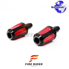 Aarbe555bkrdcl722095 Fireriderworld Faiz Cnc Red Bar Ends Pair For Suzuki Gsx-r 750 96 97 98 99 00
