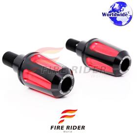 Aarbe555bkrdfzcl7228043 Fireriderworld Faiz Cnc Red Bar Ends Pair For Yamaha Yzf R125 12 13 14 15 16 17 18 19