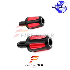 Aarbe555bkrdhocl722001 Fireriderworld Faiz Cnc Red Bar Ends Pair For Honda Cbr650r 19 20 21