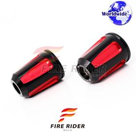 Aarbe555bkrdm8cl722067 Fireriderworld Faiz Cnc Red Bar Ends Pair For Kawasaki Z H2 20 21