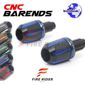 Aarbedc5bkbum8cl722047 Fireriderworld Jet6 Cnc Blue Bar Ends Pair For Kawasaki Z1000sx Ninja 1000sx 11 12 13 14 15