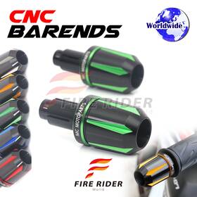 Aarbedc5bkgrm8cl722042 Fireriderworld Jet6 Cnc Green Bar Ends Pair For Kawasaki Vulcan 650 S 15 16 17 18 19 20 21