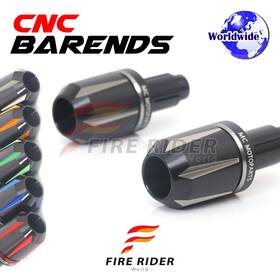 Aarbedc5bktithocl722066 Fireriderworld Jet6 Cnc Silver Bar Ends Pair For Honda Cb 600f Hornet 07 08 09 10 11 12 13 1