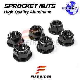 Aarrsnf01bkcl72208094 Fireriderworld Black Rear Sprocket Nuts M10 For Suzuki Sv650 X/abs 16 17 18 19