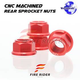 Aarrsnf01rd4pcscl72208005 Fireriderworld Red Rear Sprocket Nuts M10 For Honda Grom 125 21 22 23