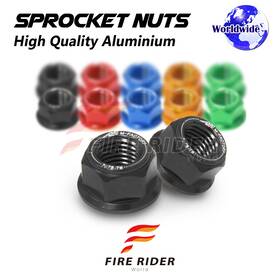 Aarrsnf02bkcl72208029 Fireriderworld Black Rear Sprocket Nuts M10 X1.0 For Ducati Multistrada V4 / S Sport 21