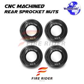 Aarrsnf08bk4pcscl72209002 Fireriderworld Black Rear Sprocket Nuts M8 For Honda Grom 125 Sf 13 14 15 16 17 18 19 20
