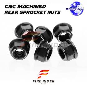 Aarrsnf08bkcl7220b008 Fireriderworld Black Rear Sprocket Nuts M8 For Mv Agusta Dragster 800 Rc 17 18 19 20