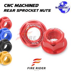 Aarrsnf12rdcl72209039 Fireriderworld Red Rear Sprocket Nuts M12 For Triumph Trophy 1200 00 01 02 03