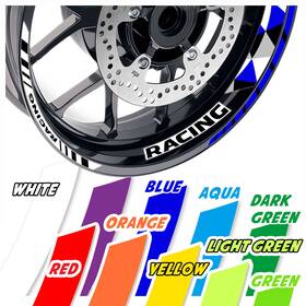 Aarwsgp13xx17cl722002ho Fireriderworld Red Wheel Stickers Rim Gp13 For Honda Cb1100 Ex 2014-2020 15 16 17 18 19 20