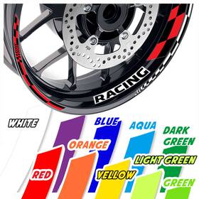 Aarwsgp14xx17cl722014ka Fireriderworld Blue Wheel Stickers Rim Gp14 For Kawasaki Z1000 2003-2016 11 12 13 14 15 16