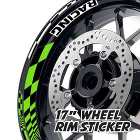 Aarwsgp14xx17cl722018ka Fireriderworld Light Green Wheel Stickers Rim Gp14 For Kawasaki Z800 13-2018 13 14 15 16 17 18