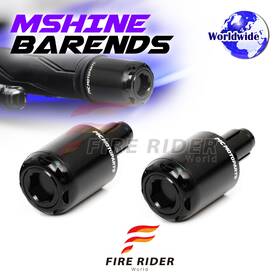 F-be6rbkfz105001a22022 Fireriderworld Mshine Cnc Black Bar Ends Pair For Yamaha Mt-10 Fz-10 17 18 19 20 21