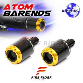 F-be6rgdap105001a228008 Fireriderworld Mshine Cnc Gold Bar Ends Pair For Aprilia Shiver Gt 750 13 14 15 16 17 18 19