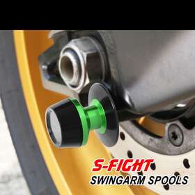 F-mclspgr8mm105001a23038 Fireriderworld Green M8 Swingarm Spools Sliders For Z900 20 21 22 23