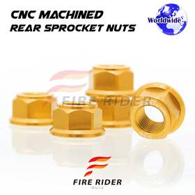 F-rsnf12gd105001a2209032 Fireriderworld Gold Rear Wheel Sprocket Nuts M12 For Honda X-adv 750 17 18 19 20