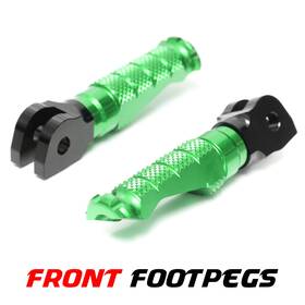Magxmotofpfg73bkmccpmag23281 Fireriderworld R-fight Front Foot Pegs Kit For Suzuki Gsf 650 Bandit 05 06